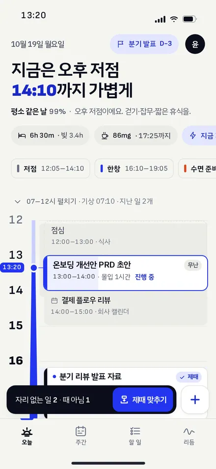오늘 · 오후 저점