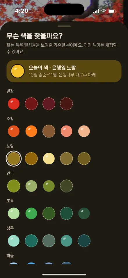 찾는 색 바꾸기