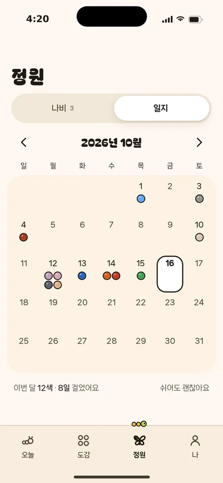 정원 · 일지
