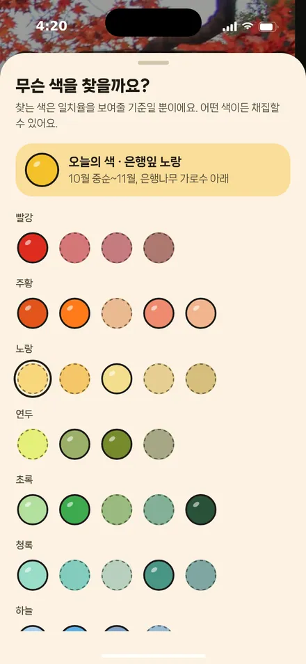 찾는 색 바꾸기